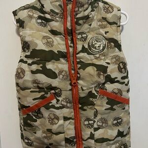 Toddlers Timberland Camouflage Puffer Vest